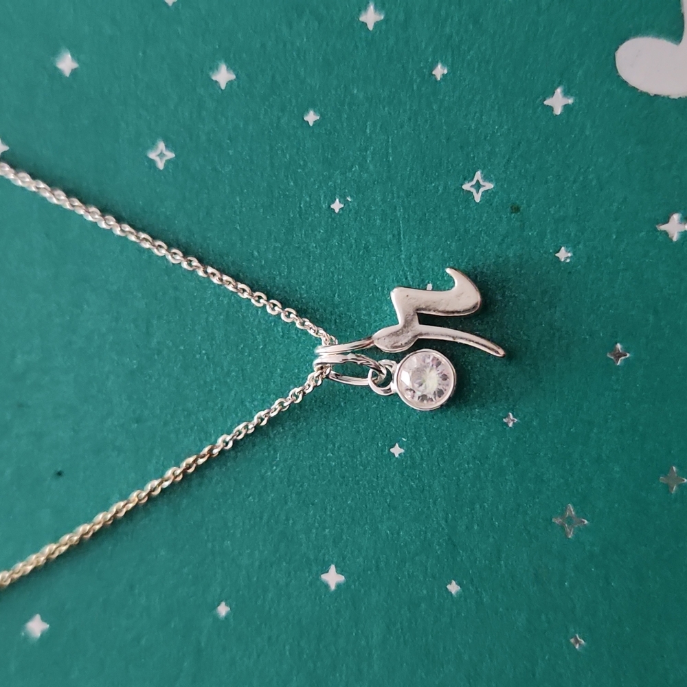 Unwritten Initial “R” Charm Necklace - Picture 3 of 4